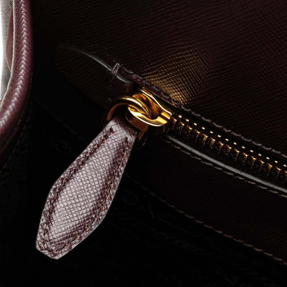 PRADA Purple Leather Shoulder Bag - Picture 6 of 10